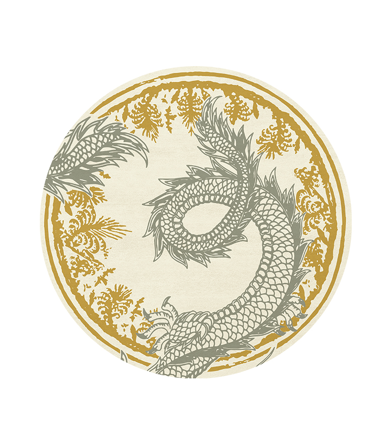 Redleh Round Rug - Modern Contemporary Cultural Design - Home'Society