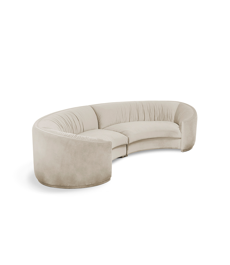 WALES Round Two Sofa - A Contemporary Modern Curved Soft Sofa Inspired By The Land Of Castles - Home'Society