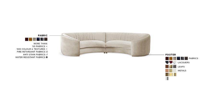 WALES Round Two Sofa - A Contemporary Modern Curved Soft Sofa Inspired By The Land Of Castles - Home'Society