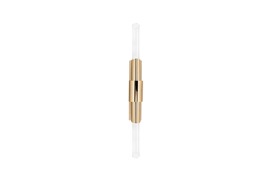 Tycho Small Wall Light - Structured in Brass For Your Modern Home Design