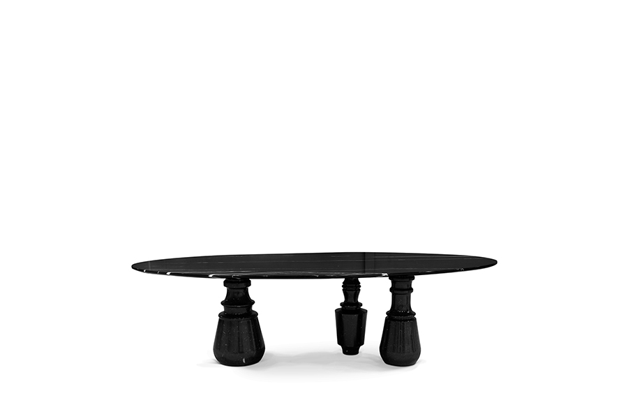 Pietra XL Dining Table - with Nero Marquina Marble