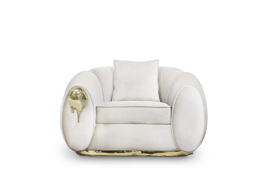 Soleil Armchair – Radiant Elegance with Sculptural Design