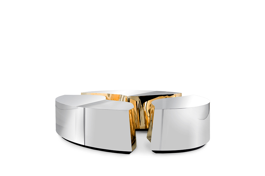Lapiaz Oval Center Table - Sculptural Luxury with Organic Design
