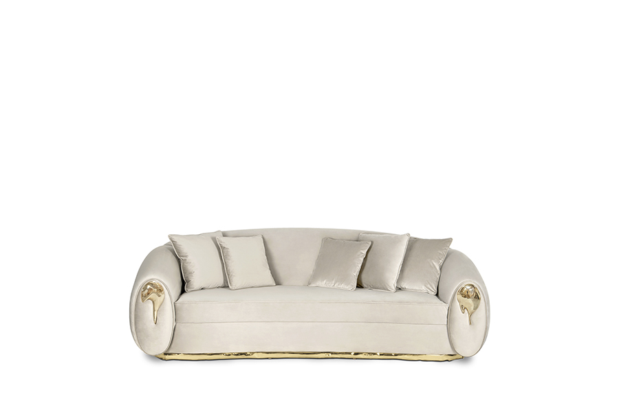 Soleil Sofa – Radiant Luxury with Sculptural Elegance