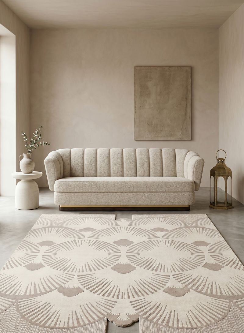 Neutral Living Room with Sculptural Comfort - Home'Society