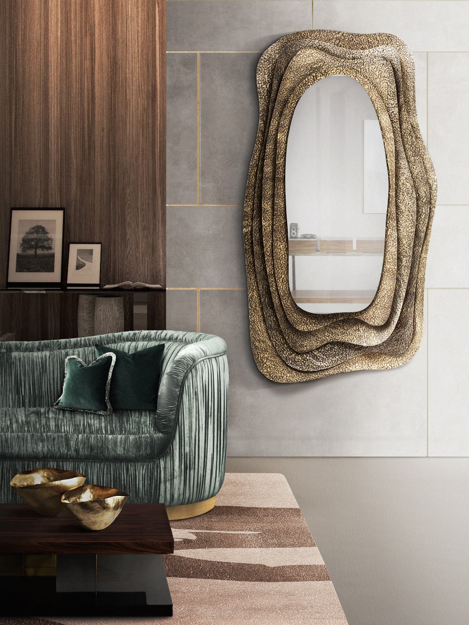 Perfect Living Room Decor With Glossy And Aged Brass - Home's Society