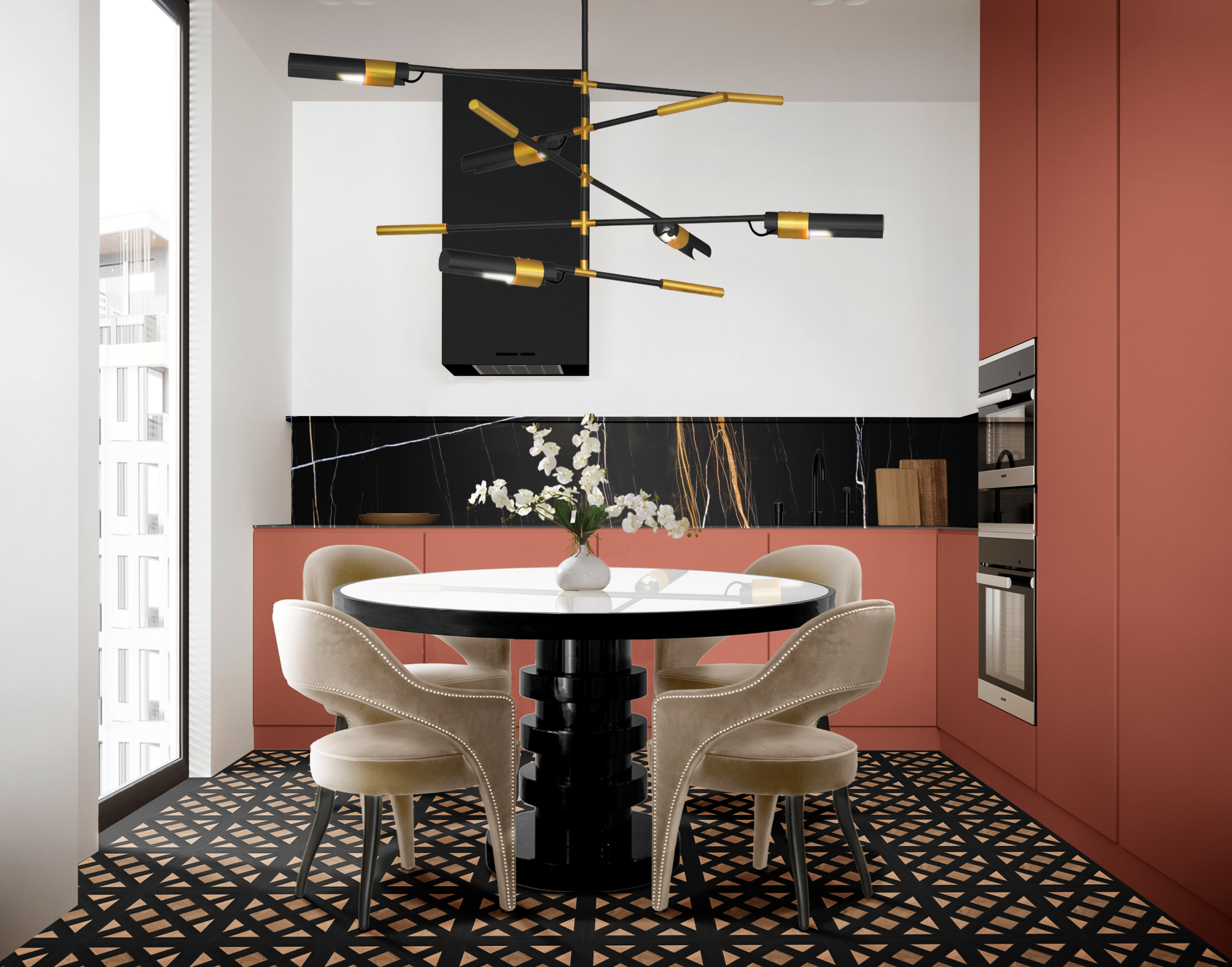 Modern Vibrant Dining Room - Home's Society